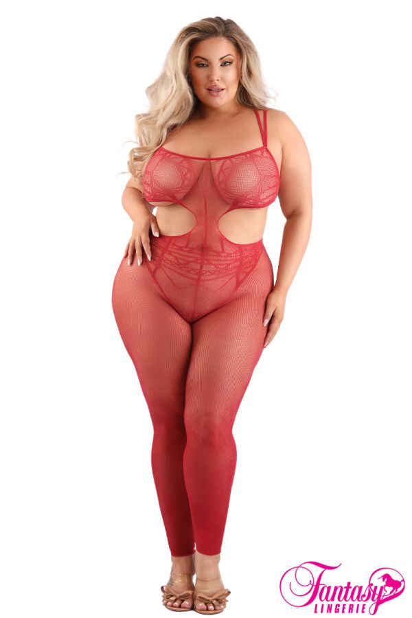 FASF985X - Open Rear Bodystocking