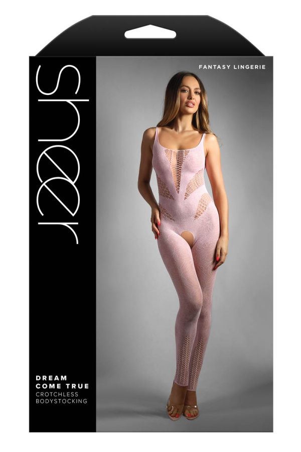 FASF987 - Floral Net Bodystocking