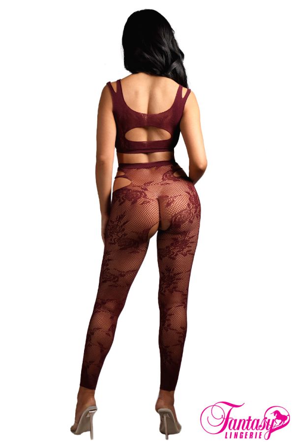 FASF988 - 2PC Lace Bodystocking