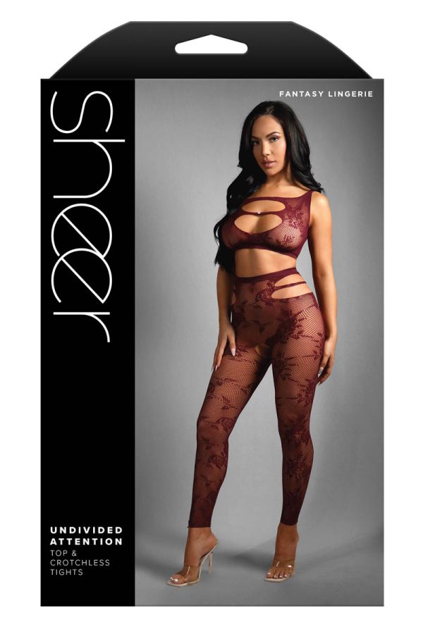 FASF988 - 2PC Lace Bodystocking