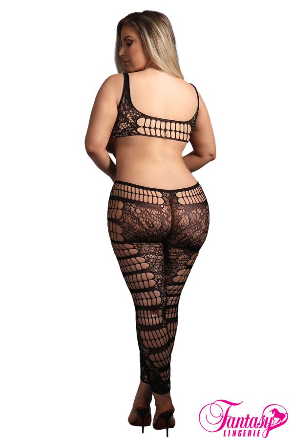 FASF989X - Cutout Middle Bodystocking