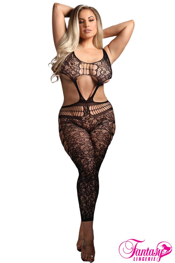 FASF989X - Cutout Middle Bodystocking