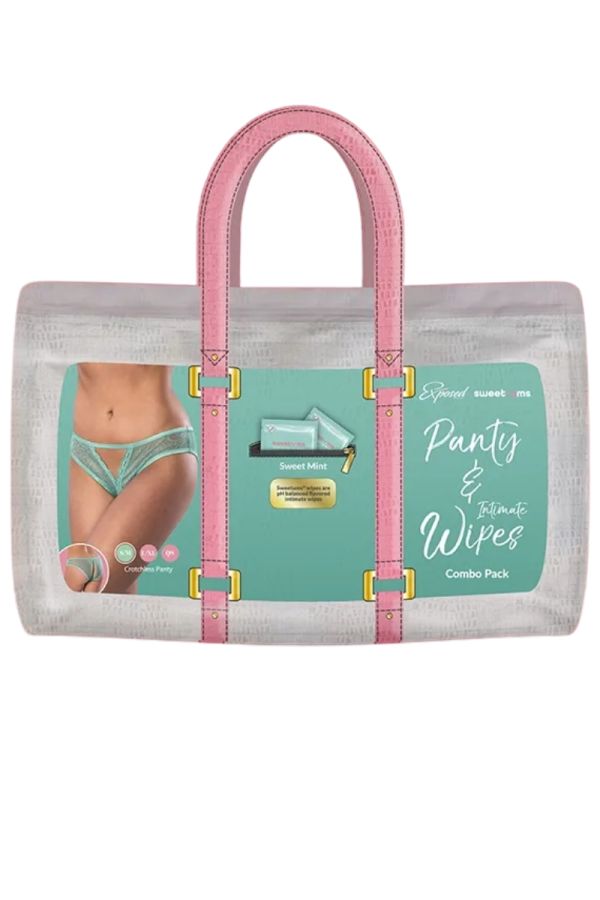 EXW411X – Lace Thong & Wipes