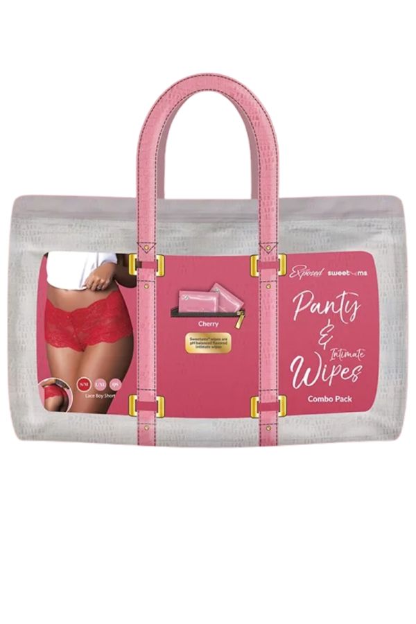 EXW440 – Lace Boyshort & Wipes