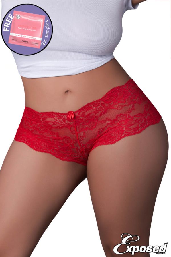 MSW440X – Lace Boyshort & Wipes