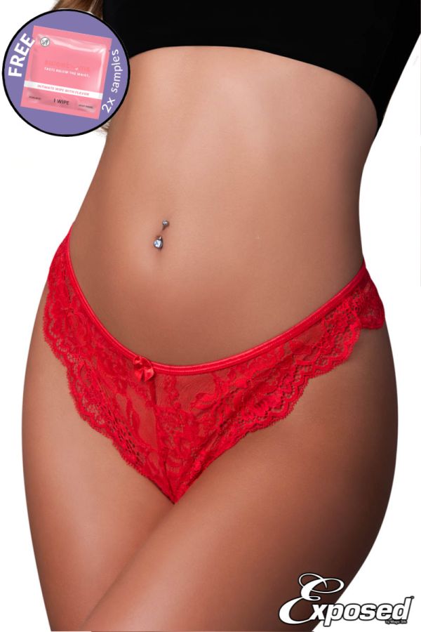 MSW441 – Lace Thong & Wipes