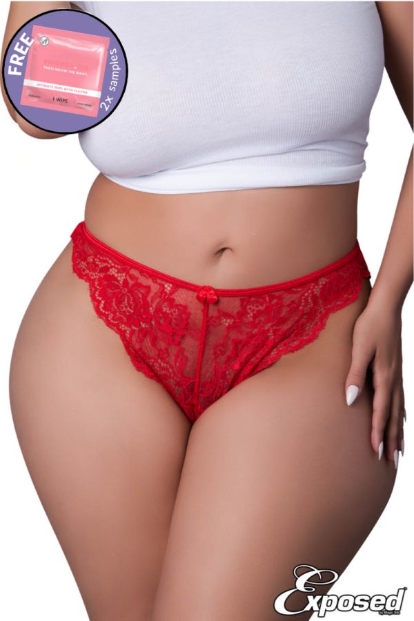 MSW441X – Lace Thong & Wipes